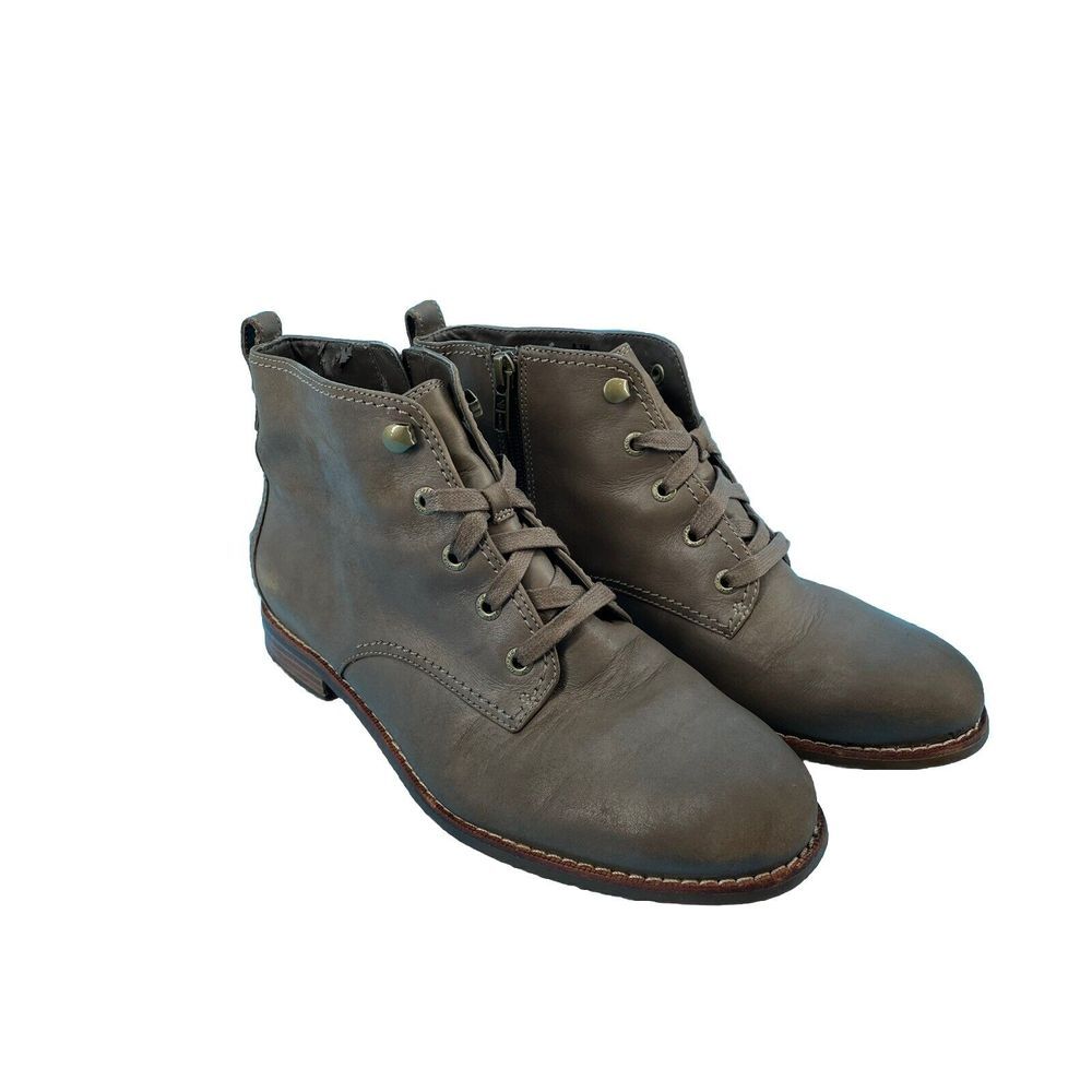 Sperry Top Sider Ankle Boots Women's 6.5 M Clay Brown Leather Gorpcore *Read